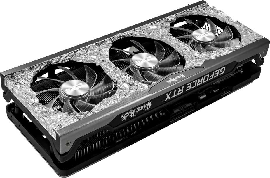 Видеокарта Palit PCI-E 4.0 PA-RTX3070TI GAMEROCK OC 8G NVIDIA GeForce RTX 3070TI 8192Mb 256 GDDR6X 1575/19000 HDMIx1 DPx3 HDCP Ret — фото 8