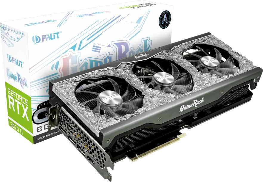 Видеокарта Palit PCI-E 4.0 PA-RTX3070TI GAMEROCK OC 8G NVIDIA GeForce RTX 3070TI 8192Mb 256 GDDR6X 1575/19000 HDMIx1 DPx3 HDCP Ret — фото 9