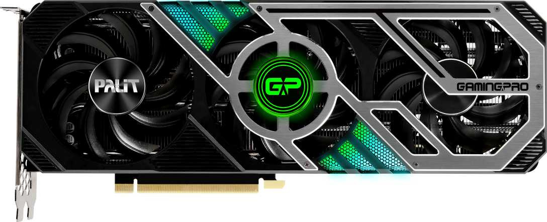 Видеокарта Palit PCI-E 4.0 PA-RTX3070TI GAMINGPRO 8G NVIDIA GeForce RTX 3070TI 8192Mb 256 GDDR6X 1575/19000 HDMIx1 DPx3 HDCP Ret