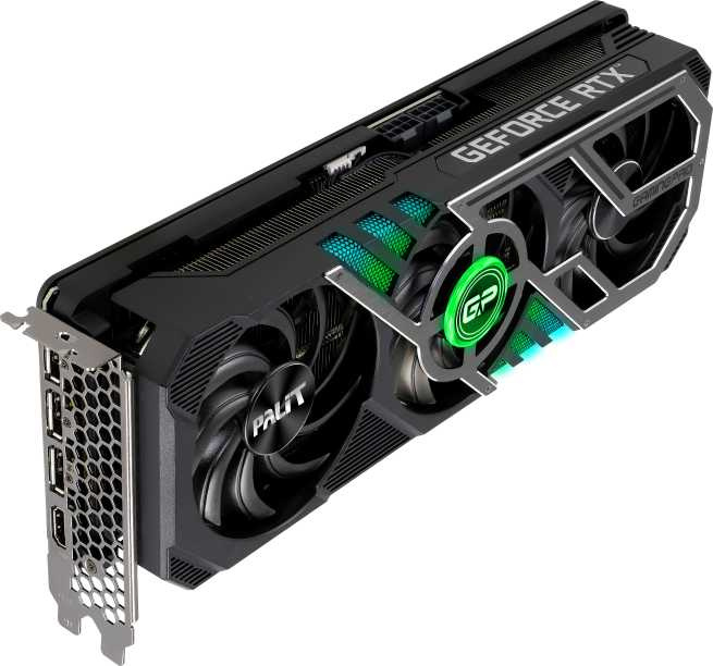 Видеокарта Palit PCI-E 4.0 PA-RTX3070TI GAMINGPRO 8G NVIDIA GeForce RTX 3070TI 8192Mb 256 GDDR6X 1575/19000 HDMIx1 DPx3 HDCP Ret — фото 3