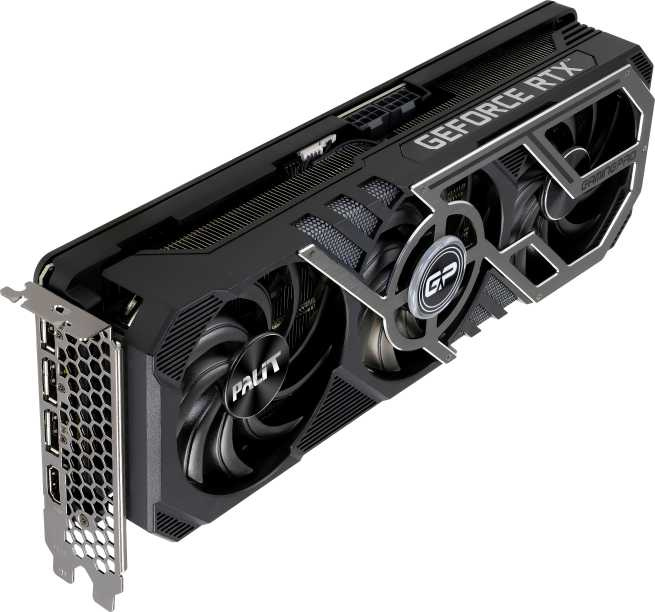 Видеокарта Palit PCI-E 4.0 PA-RTX3070TI GAMINGPRO 8G NVIDIA GeForce RTX 3070TI 8192Mb 256 GDDR6X 1575/19000 HDMIx1 DPx3 HDCP Ret — фото 4