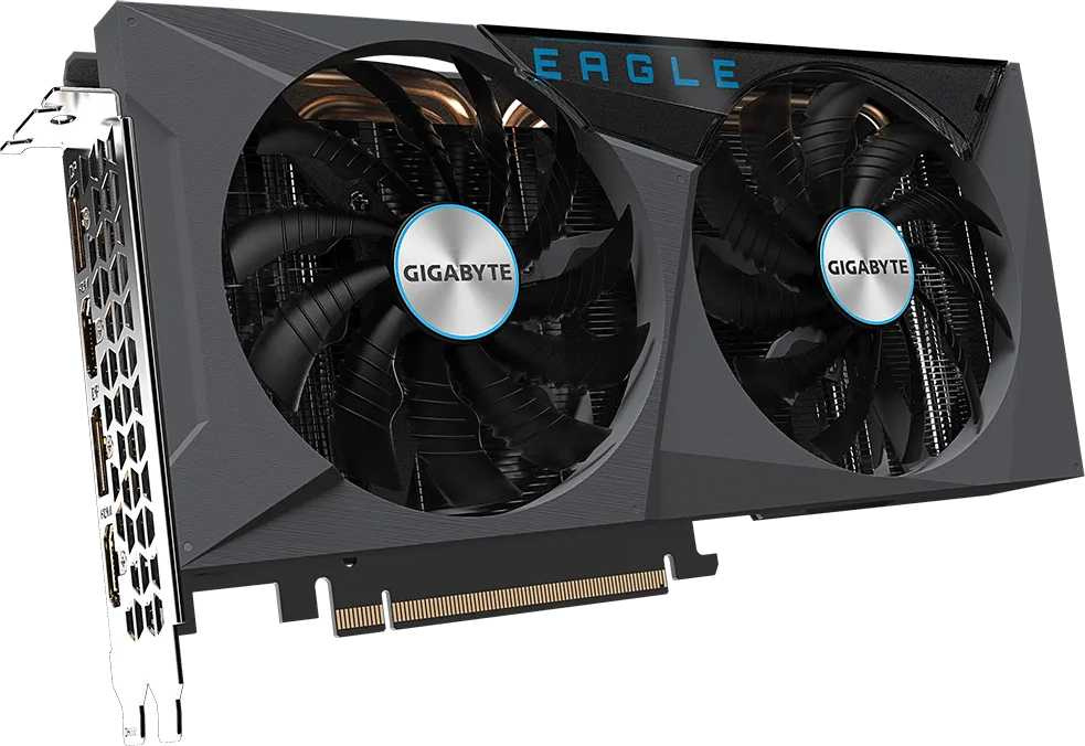 Видеокарта Gigabyte PCI-E 4.0 GV-N3060EAGLE OC-12GD 2.0 LHR NVIDIA GeForce RTX 3060 12288Mb 192 GDDR6 1807/15000 HDMIx2 DPx2 HDCP Ret — фото 5