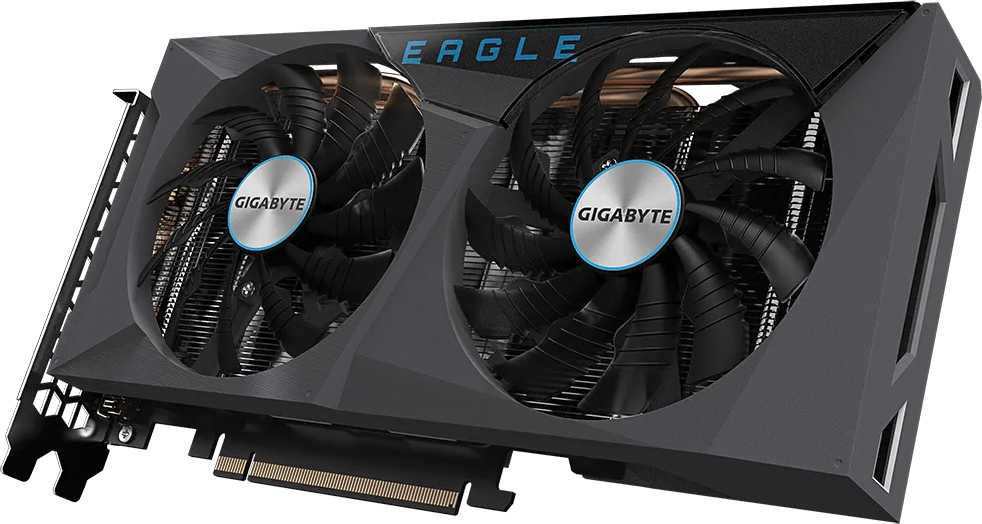 Видеокарта Gigabyte PCI-E 4.0 GV-N3060EAGLE OC-12GD 2.0 LHR NVIDIA GeForce RTX 3060 12288Mb 192 GDDR6 1807/15000 HDMIx2 DPx2 HDCP Ret — фото 6