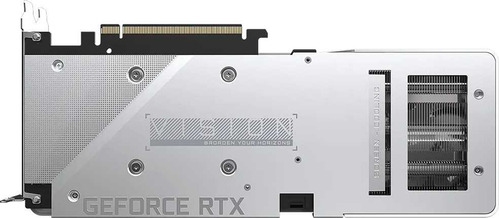 Видеокарта Gigabyte PCI-E 4.0 GV-N3060VISION OC-12GD 2.0 LHR NVIDIA GeForce RTX 3060 12288Mb 192 GDDR6 1837/15000 HDMIx2 DPx2 HDCP Ret — фото 5