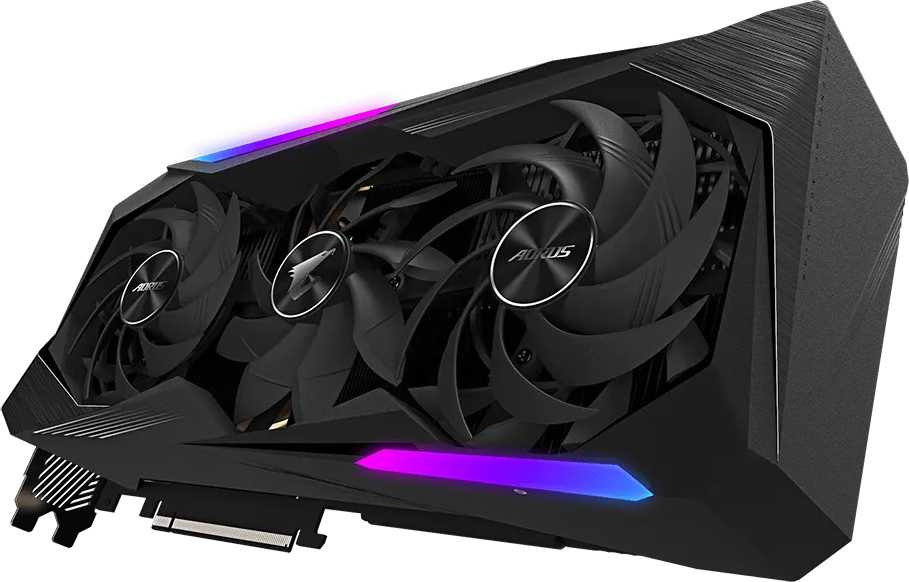 Видеокарта Gigabyte PCI-E 4.0 GV-N307TAORUS M-8GD NVIDIA GeForce RTX 3070TI 8192Mb 256 GDDR6X 1875/19000 HDMIx3 DPx3 HDCP Ret — фото 3