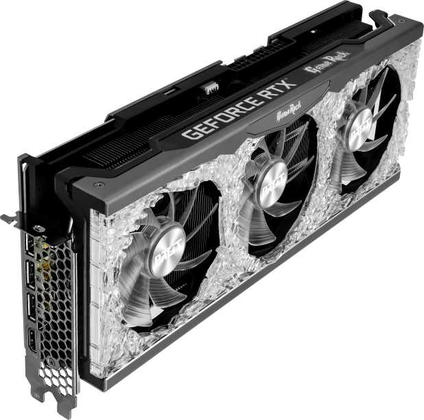Видеокарта Palit PCI-E 4.0 PA-RTX3080 GAMEROCK 10G V1 LHR NVIDIA GeForce RTX 3080 10240Mb 320 GDDR6X 1440/19000 HDMIx1 DPx3 HDCP Ret — фото 10