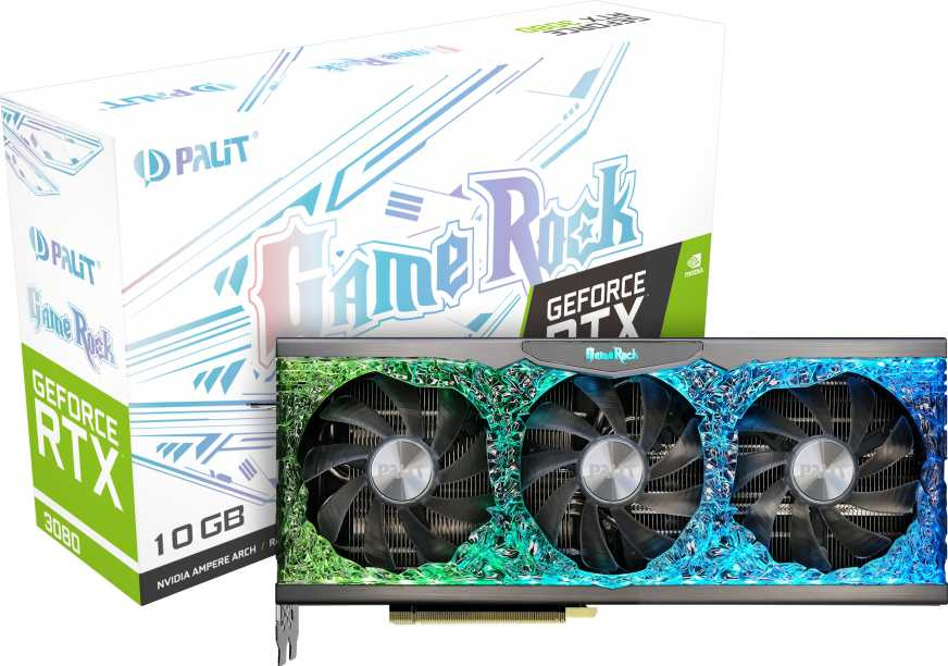Видеокарта Palit PCI-E 4.0 PA-RTX3080 GAMEROCK 10G V1 LHR NVIDIA GeForce RTX 3080 10240Mb 320 GDDR6X 1440/19000 HDMIx1 DPx3 HDCP Ret — фото 12