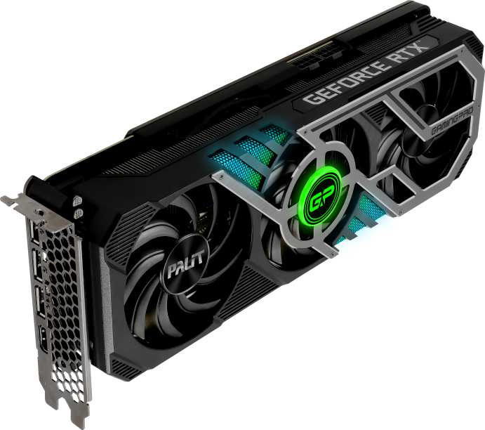 Видеокарта Palit PCI-E 4.0 PA-RTX3080 GAMINGPRO 10G V1 LHR NVIDIA GeForce RTX 3080 10240Mb 320 GDDR6X 1440/19000 HDMIx1 DPx3 HDCP Ret — фото 8