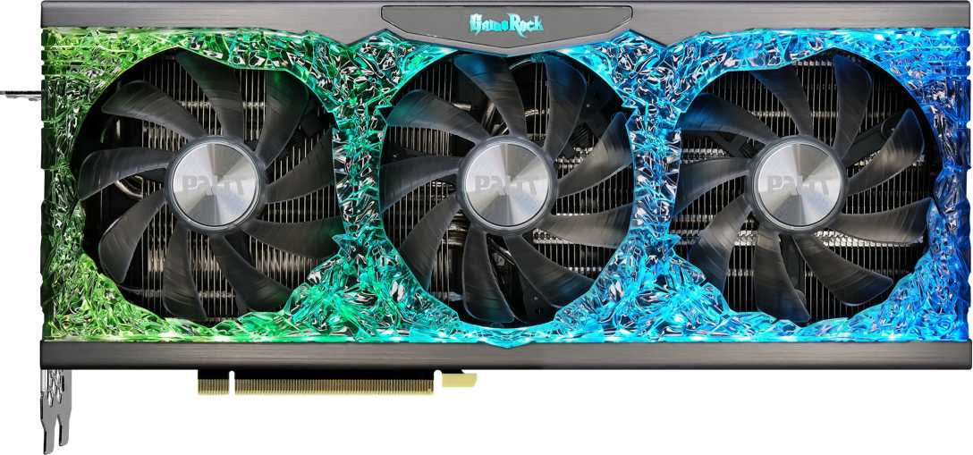 Видеокарта Palit PCI-E 4.0 PA-RTX3070 GAMEROCK OC 8G V1 LHR NVIDIA GeForce RTX 3070 8192Mb 256 GDDR6 1500/14000 HDMIx1 DPx3 HDCP Ret