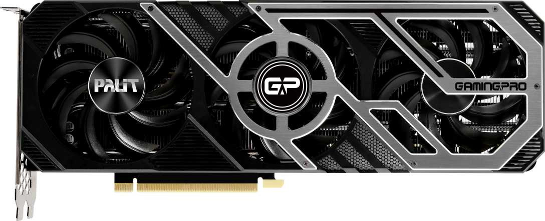 Видеокарта Palit PCI-E 4.0 PA-RTX3070 GAMINGPRO OC 8G V1 LHR NVIDIA GeForce RTX 3070 8192Mb 256 GDDR6 1500/14000 HDMIx1 DPx3 HDCP Ret — фото 2