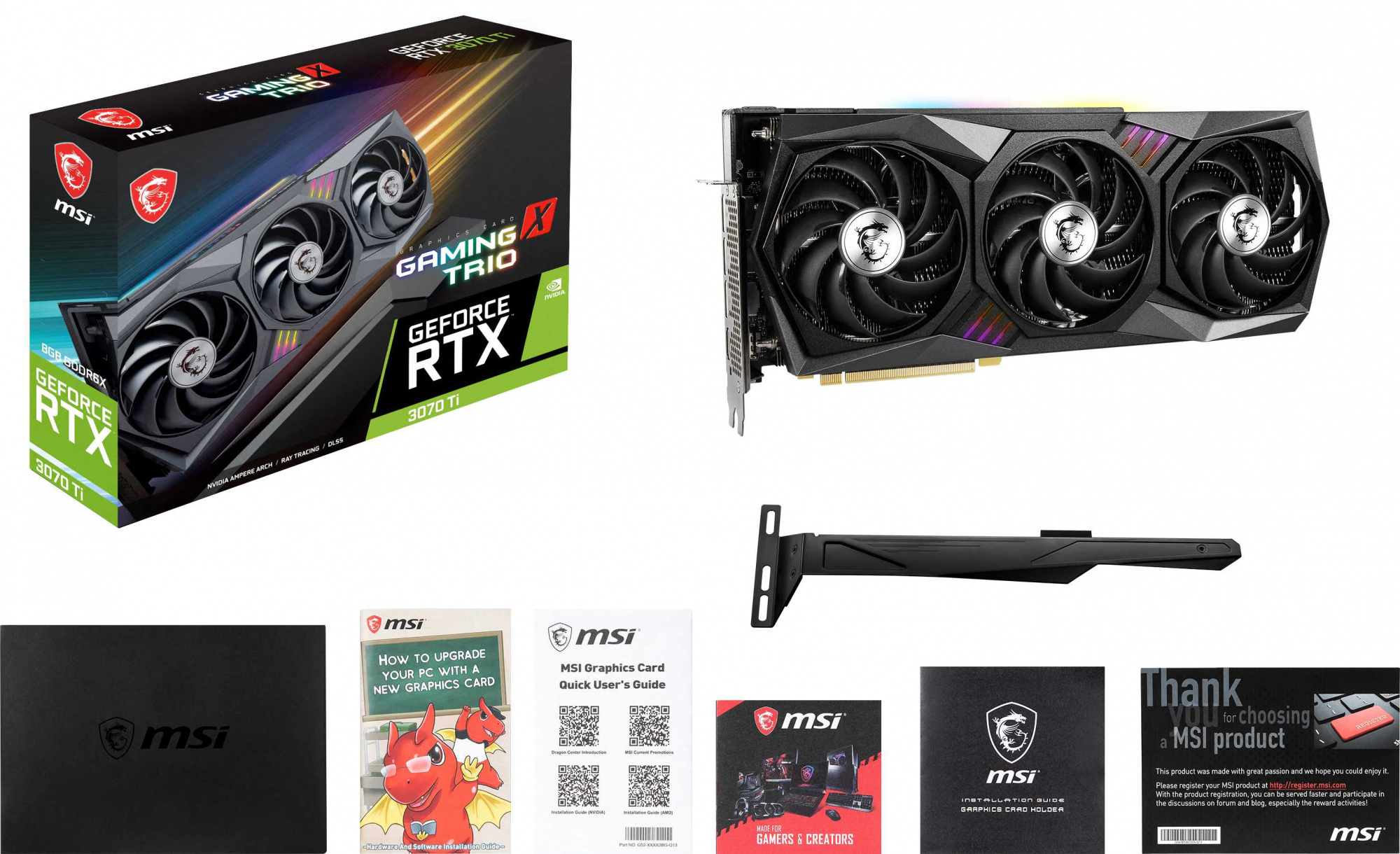 Видеокарта MSI PCI-E 4.0 RTX 3070 Ti GAMING X TRIO 8G NVIDIA GeForce RTX 3070TI 8192Mb 256 GDDR6X 1830/19000 HDMIx1 DPx3 HDCP Ret — фото 10