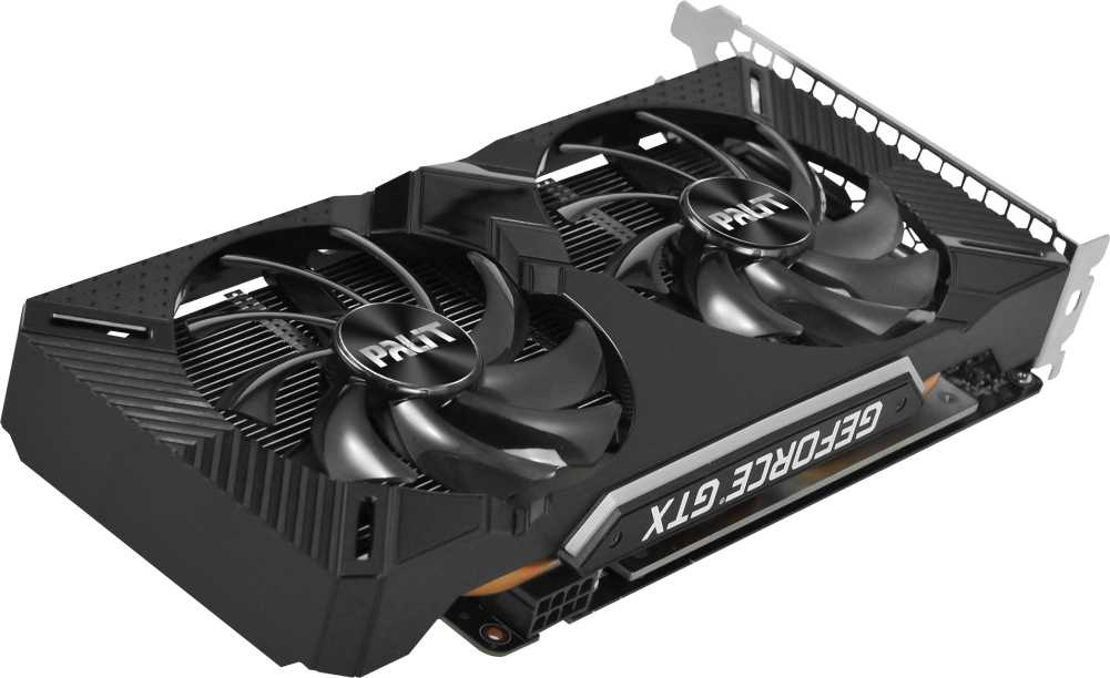 Видеокарта Palit PCI-E PA-GTX1660Ti DUAL 6G NVIDIA GeForce GTX 1660TI 6144Mb 192 GDDR6 1500/12000 DVIx1 HDMIx1 DPx1 HDCP Ret — фото 3