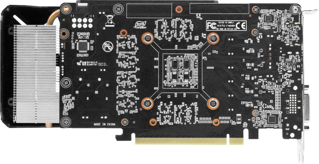 Видеокарта Palit PCI-E PA-GTX1660Ti DUAL 6G NVIDIA GeForce GTX 1660TI 6144Mb 192 GDDR6 1500/12000 DVIx1 HDMIx1 DPx1 HDCP Ret — фото 6