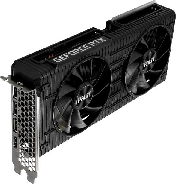Видеокарта Palit PCI-E 4.0 PA-RTX3060Ti DUAL 8G V1 LHR NVIDIA GeForce RTX 3060Ti 8192Mb 256 GDDR6 1410/14000 HDMIx1 DPx3 HDCP Ret — фото 7