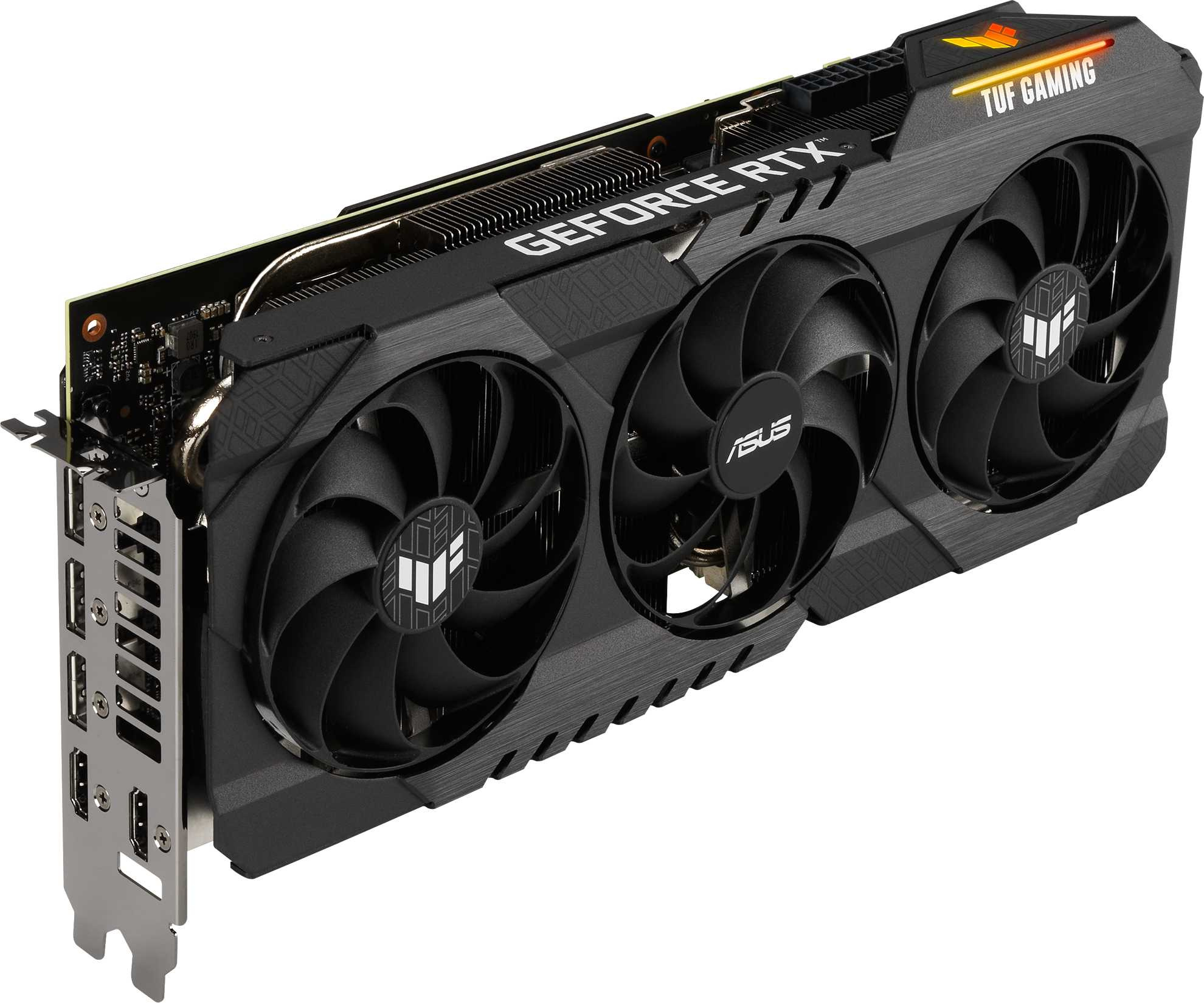 Видеокарта Asus PCI-E 4.0 TUF-RTX3070TI-8G-GAMING NVIDIA GeForce RTX 3070TI 8192Mb 256 GDDR6X 1770/19000 HDMIx2 DPx3 HDCP Ret — фото 4