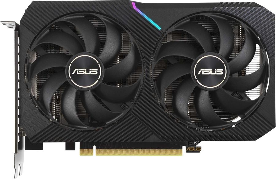 Видеокарта Asus PCI-E 4.0 DUAL-RTX3060-O12G-V2 LHR (90YV0GB2-M0NA10) NVIDIA GeForce RTX 3060 12288Mb 192 GDDR6 1837/15000 HDMIx1 DPx3 HDCP Ret