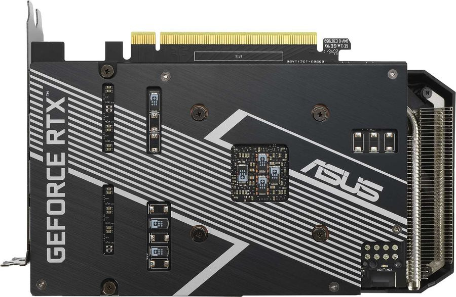 Видеокарта Asus PCI-E 4.0 DUAL-RTX3060-O12G-V2 LHR (90YV0GB2-M0NA10) NVIDIA GeForce RTX 3060 12288Mb 192 GDDR6 1837/15000 HDMIx1 DPx3 HDCP Ret — фото 2