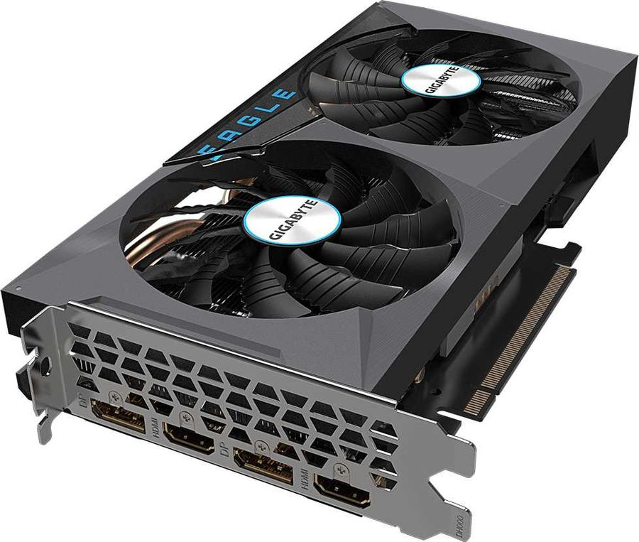 Видеокарта Gigabyte PCI-E 4.0 GV-N306TEAGLE OC-8GD 2.0 LHR NVIDIA GeForce RTX 3060Ti 8192Mb 256 GDDR6 1695/14000 HDMIx2 DPx2 HDCP Ret — фото 3