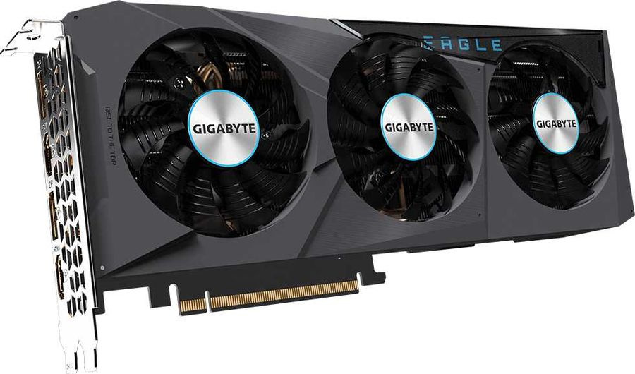 Видеокарта Gigabyte PCI-E 4.0 GV-N3070EAGLE-8GD 2.0 LHR NVIDIA GeForce RTX 3070 8192Mb 256 GDDR6 1725/14000 HDMIx2 DPx2 HDCP Ret — фото 5