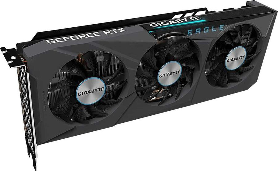 Видеокарта Gigabyte PCI-E 4.0 GV-N3070EAGLE-8GD 2.0 LHR NVIDIA GeForce RTX 3070 8192Mb 256 GDDR6 1725/14000 HDMIx2 DPx2 HDCP Ret — фото 6