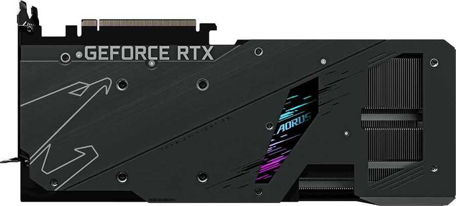 Видеокарта Gigabyte PCI-E 4.0 GV-N3080AORUS M-10GD 3.0 LHR NVIDIA GeForce RTX 3080 10240Mb 320 GDDR6X 1845/19000 HDMIx3 DPx3 HDCP Ret — фото 2