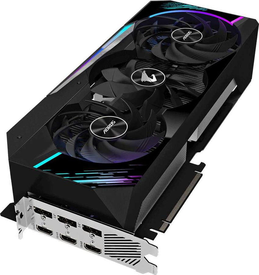 Видеокарта Gigabyte PCI-E 4.0 GV-N3080AORUS M-10GD 3.0 LHR NVIDIA GeForce RTX 3080 10240Mb 320 GDDR6X 1845/19000 HDMIx3 DPx3 HDCP Ret — фото 6