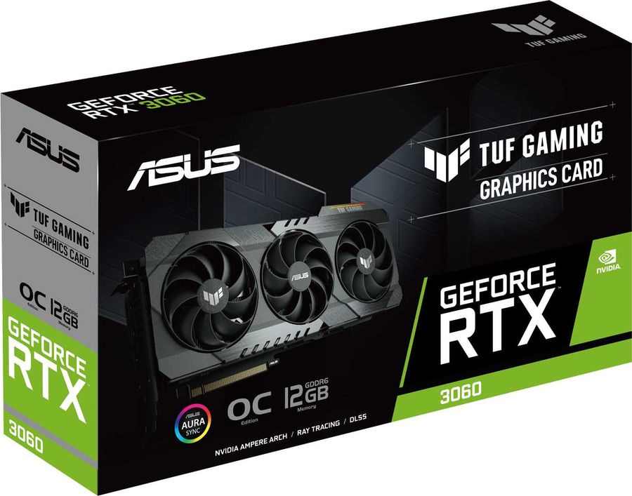 Видеокарта Asus PCI-E 4.0 TUF-RTX3060-O12G-V2-GAMING LHR NVIDIA GeForce RTX 3060 12288Mb 192 GDDR6 1852/15000 HDMIx2 DPx3 HDCP Ret — фото 10