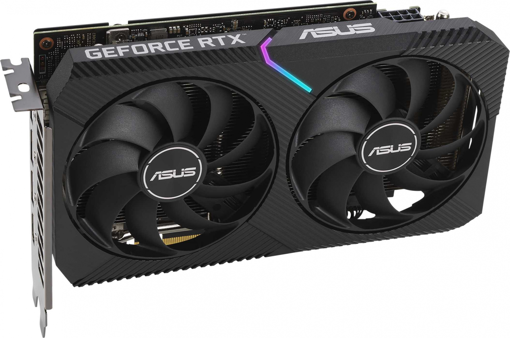 Видеокарта Asus PCI-E 4.0 DUAL-RTX3060-12G-V2 LHR NVIDIA GeForce RTX 3060 12288Mb 192 GDDR6 1777/15000 HDMIx1 DPx3 HDCP Ret — фото 5