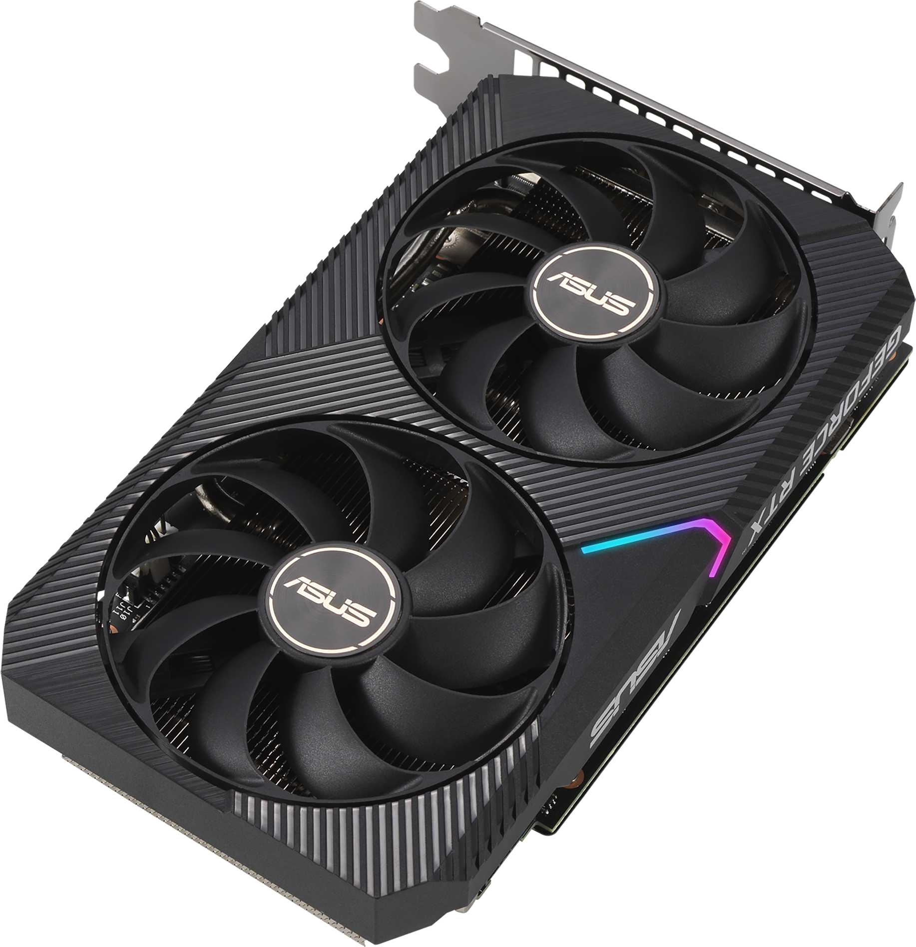Видеокарта Asus PCI-E 4.0 DUAL-RTX3060TI-O8G-MINI-V2 NVIDIA GeForce RTX 3060Ti 8192Mb 256 GDDR6 1680/14000 HDMIx1 DPx3 HDCP Ret — фото 4