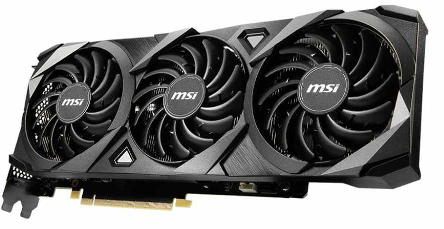 Видеокарта MSI PCI-E 4.0 RTX 3070 VENTUS 3X 8G OC LHR NVIDIA GeForce RTX 3070 8192Mb 256 GDDR6 1755/14000 HDMIx1 DPx3 HDCP Ret — фото 2