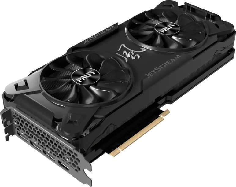 Видеокарта Palit PCI-E 4.0 PA-RTX3070 JETSTREAM OC 8G V1 LHR NVIDIA GeForce RTX 3070 8192Mb 256 GDDR6 1500/14000 HDMIx1 DPx3 HDCP Ret — фото 3