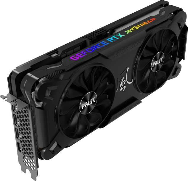 Видеокарта Palit PCI-E 4.0 PA-RTX3070 JETSTREAM OC 8G V1 LHR NVIDIA GeForce RTX 3070 8192Mb 256 GDDR6 1500/14000 HDMIx1 DPx3 HDCP Ret — фото 7
