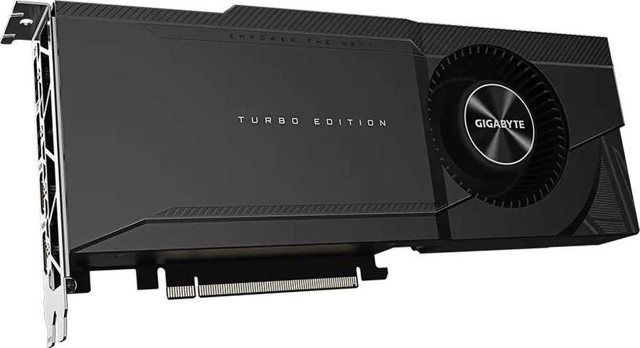 Видеокарта Gigabyte PCI-E 4.0 GV-N3080TURBO-10GD 2.0 LHR NVIDIA GeForce RTX 3080 10240Mb 320 GDDR6X 1710/19000 HDMIx2 DPx2 HDCP Ret — фото 2