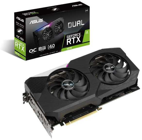 Видеокарта Asus PCI-E 4.0 DUAL-RTX3070-O8G-V2 LHR NVIDIA GeForce RTX 3070 8192Mb 256 GDDR6 1770/14000 HDMIx2 DPx3 HDCP Ret — фото 8