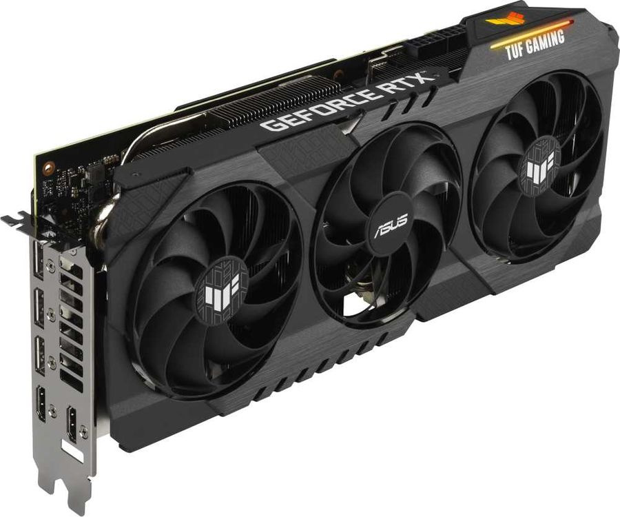 Видеокарта Asus PCI-E 4.0 TUF-RTX3080-O10G-V2-GAMING NVIDIA GeForce RTX 3080 10240Mb 320 GDDR6X 1440/19000 HDMIx2 DPx3 HDCP Ret — фото 6