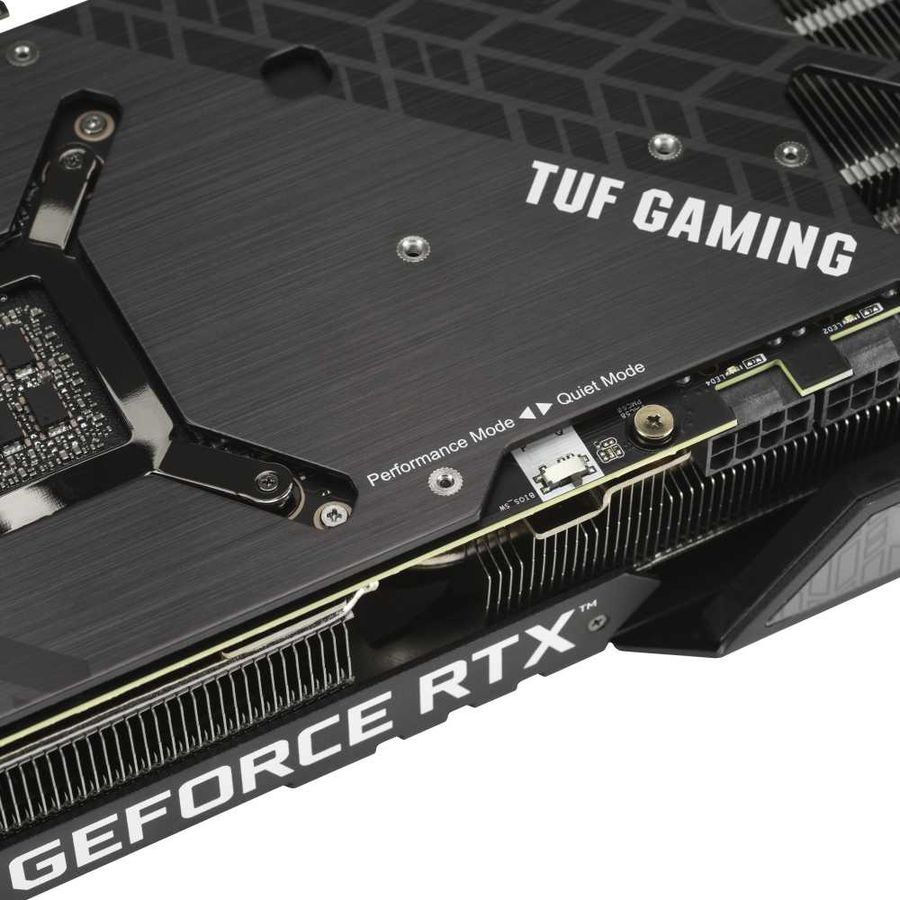 Видеокарта Asus PCI-E 4.0 TUF-RTX3080-O10G-V2-GAMING NVIDIA GeForce RTX 3080 10240Mb 320 GDDR6X 1440/19000 HDMIx2 DPx3 HDCP Ret — фото 9