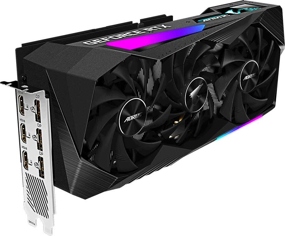 Видеокарта Gigabyte PCI-E 4.0 GV-N3070AORUS M-8GD 2.0 LHR NVIDIA GeForce RTX 3070 8192Mb 256 GDDR6 1845/14000 HDMIx3 DPx3 HDCP Ret — фото 5