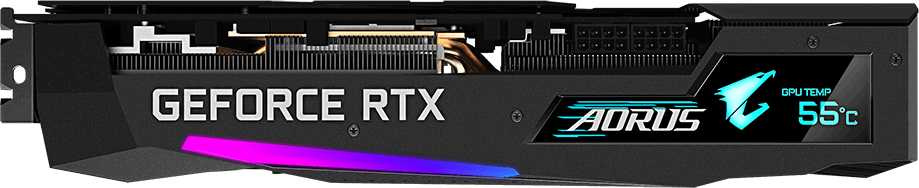 Видеокарта Gigabyte PCI-E 4.0 GV-N3070AORUS M-8GD 2.0 LHR NVIDIA GeForce RTX 3070 8192Mb 256 GDDR6 1845/14000 HDMIx3 DPx3 HDCP Ret — фото 6