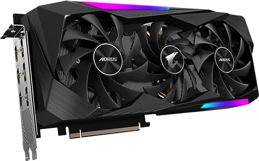 Видеокарта Gigabyte PCI-E 4.0 GV-N3070AORUS M-8GD 2.0 LHR NVIDIA GeForce RTX 3070 8192Mb 256 GDDR6 1845/14000 HDMIx3 DPx3 HDCP Ret — фото 8