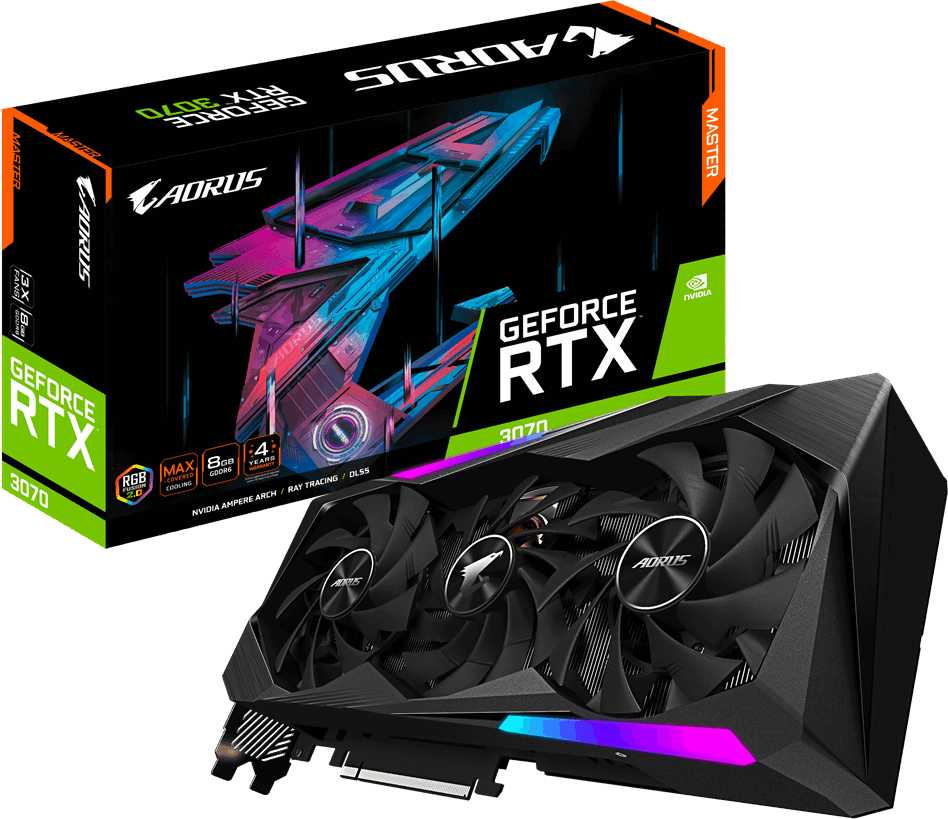 Видеокарта Gigabyte PCI-E 4.0 GV-N3070AORUS M-8GD 2.0 LHR NVIDIA GeForce RTX 3070 8192Mb 256 GDDR6 1845/14000 HDMIx3 DPx3 HDCP Ret — фото 9