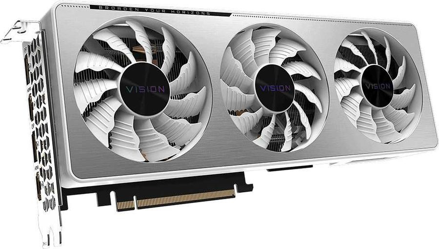 Видеокарта Gigabyte PCI-E 4.0 GV-N3070VISION OC-8GD 2.0 LHR NVIDIA GeForce RTX 3070 8192Mb 256 GDDR6 1815/14000 HDMIx2 DPx2 HDCP Ret — фото 5