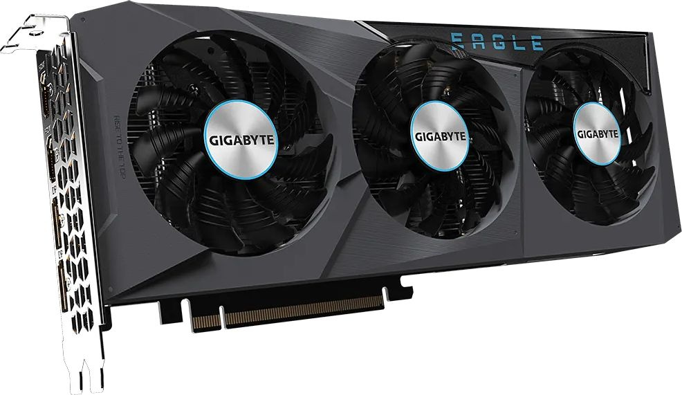 Видеокарта Gigabyte PCI-E 4.0 GV-R66EAGLE-8GD AMD Radeon RX 6600 8192Mb 128 GDDR6 2044/14000 HDMIx2 DPx2 HDCP Ret — фото 2