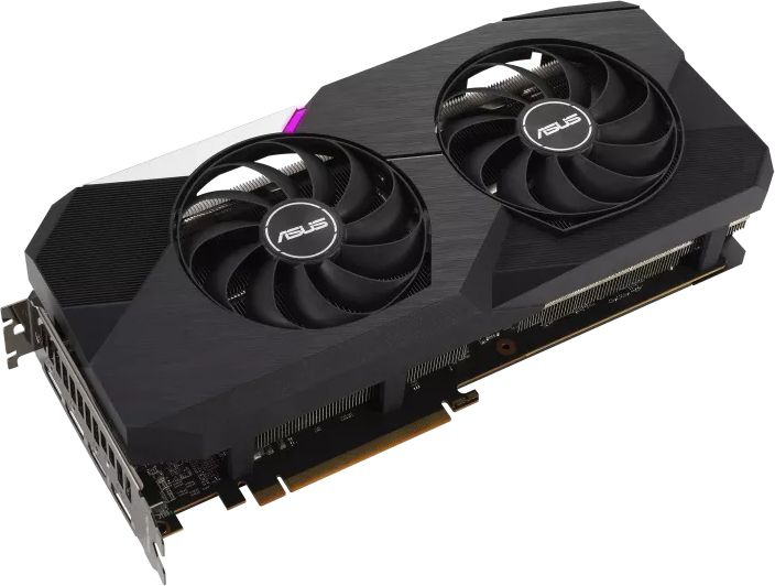 Видеокарта Asus PCI-E 4.0 DUAL-RX6700XT-O12G AMD Radeon RX 6700XT 12288Mb 192 GDDR6 2474/16000 HDMIx1 DPx3 HDCP Ret — фото 2