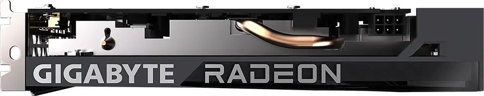 Видеокарта Gigabyte PCI-E 4.0 GV-R65XTEAGLE-4GD AMD Radeon RX 6500XT 4096Mb 64 GDDR6 2610/18000 HDMIx1 DPx1 HDCP Ret — фото 5