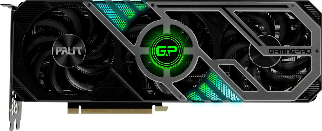 Видеокарта Palit PCI-E 4.0 PA-RTX3080 GAMINGPRO 12G LHR NVIDIA GeForce RTX 3080 12288Mb 320 GDDR6X 1710/19000 HDMIx1 DPx3 HDCP Ret — фото 2