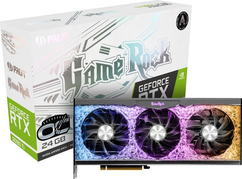 Видеокарта Palit PCI-E 4.0 PA-RTX3090TI GAMEROCK OC NVIDIA GeForce RTX 3090TI 24576Mb 384 GDDR6X 1560/21000 HDMIx1 DPx3 HDCP Ret — фото 7