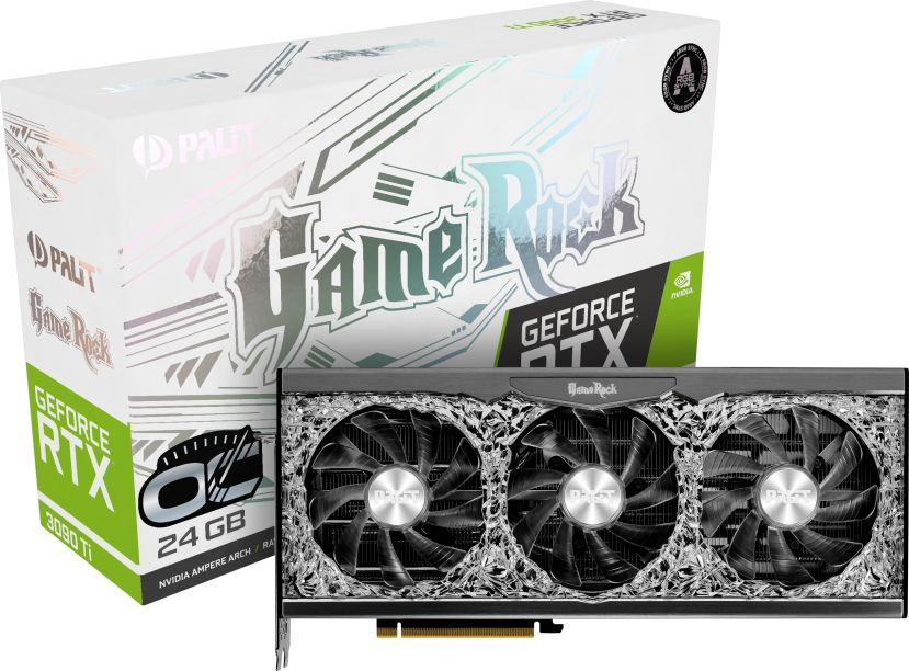 Видеокарта Palit PCI-E 4.0 PA-RTX3090TI GAMEROCK OC NVIDIA GeForce RTX 3090TI 24576Mb 384 GDDR6X 1560/21000 HDMIx1 DPx3 HDCP Ret — фото 8
