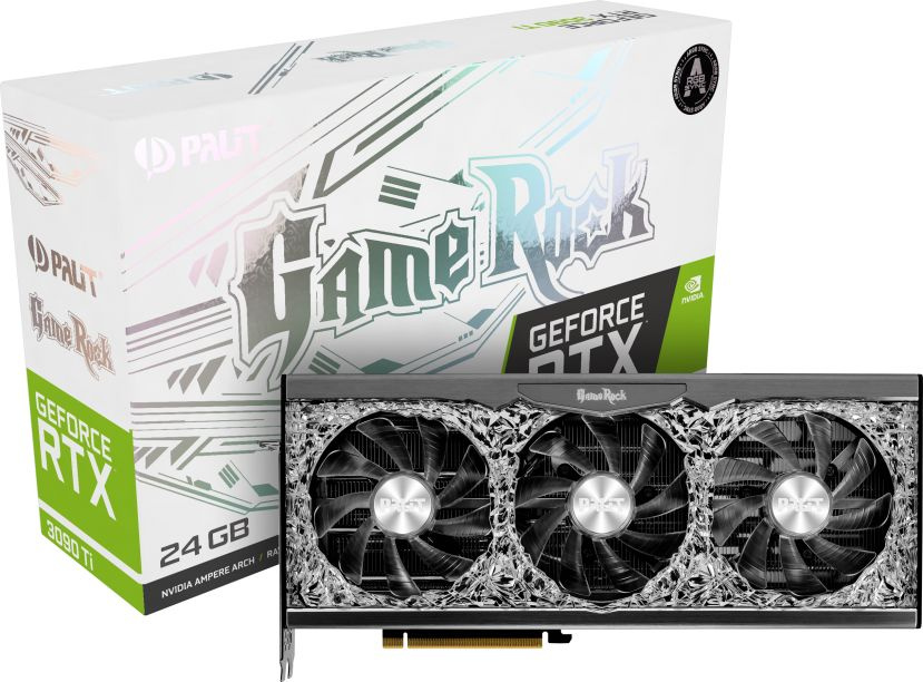 Видеокарта Palit PCI-E 4.0 PA-RTX3090TI GAMEROCK NVIDIA GeForce RTX 3090TI 24576Mb 384 GDDR6X 1560/21000 HDMIx1 DPx3 HDCP Ret — фото 2