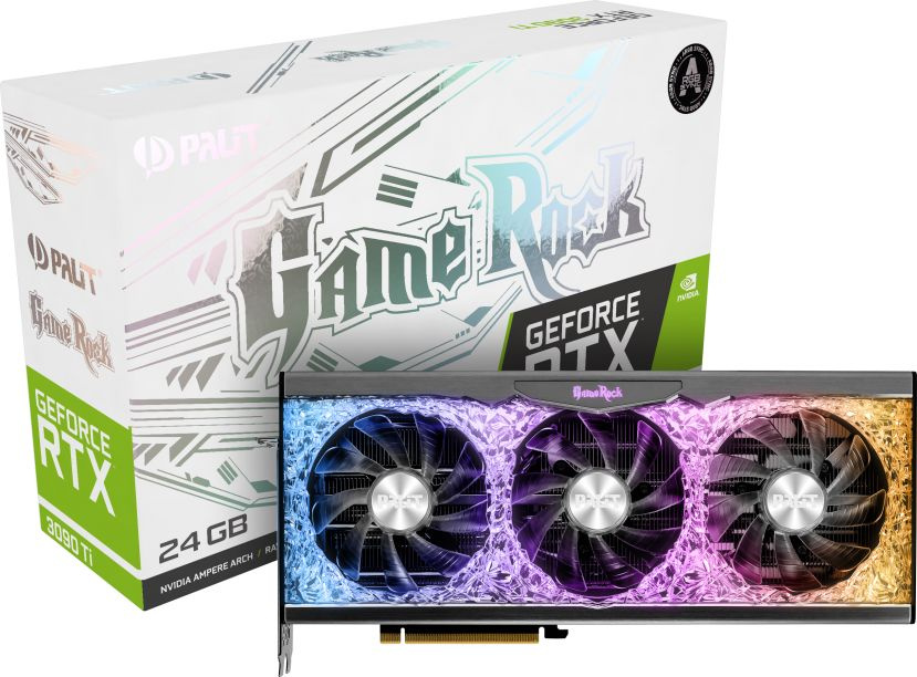 Видеокарта Palit PCI-E 4.0 PA-RTX3090TI GAMEROCK NVIDIA GeForce RTX 3090TI 24576Mb 384 GDDR6X 1560/21000 HDMIx1 DPx3 HDCP Ret — фото 6