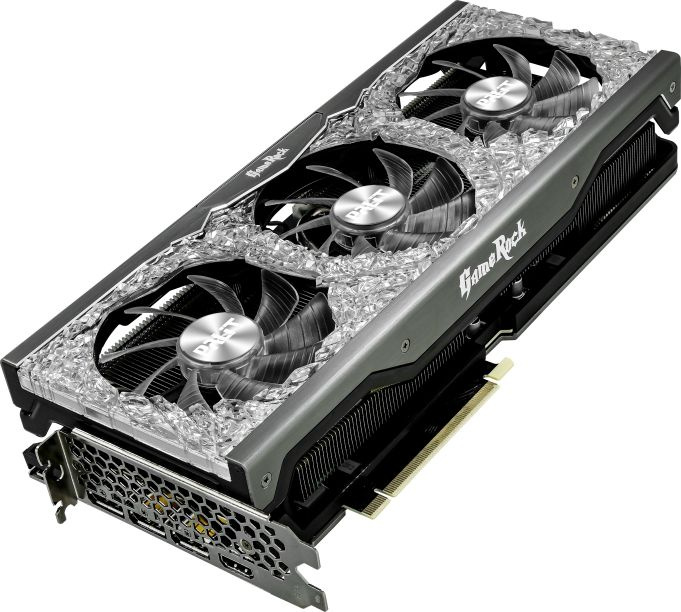 Видеокарта Palit PCI-E 4.0 PA-RTX3080 GAMEROCK 12G LHR NVIDIA GeForce RTX 3080 12288Mb 384 GDDR6X 1260/19000 HDMIx1 DPx3 HDCP Ret